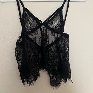 lace babydoll lingerie top